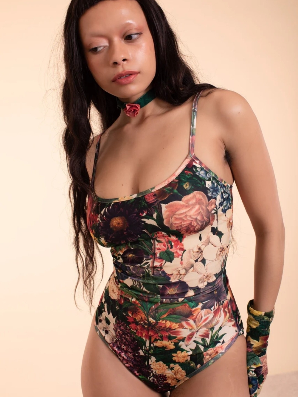 SAMANTHA PLEET Rose One-Piece Swimsuit